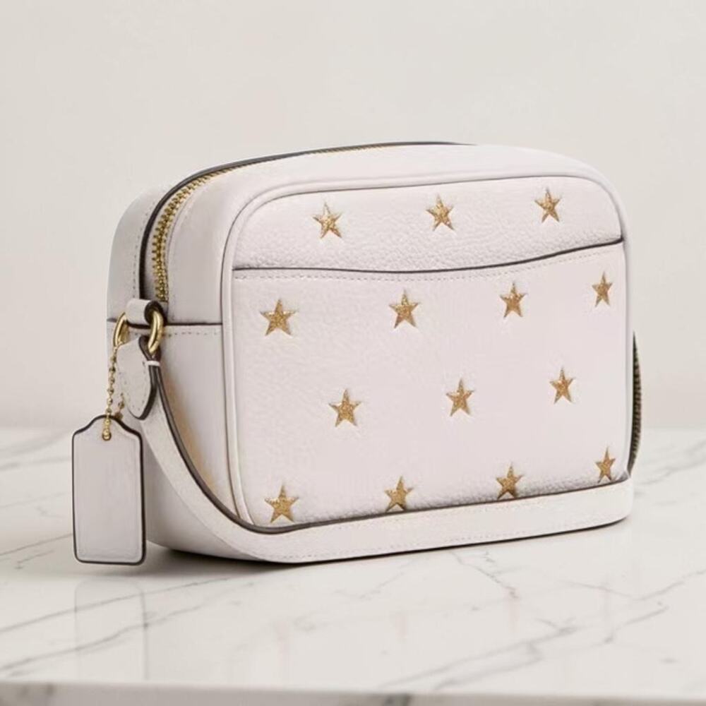 Coach Mini Jamie Camera Bag With Star Print in Chalk White CZ945 - Picture 2 of 4